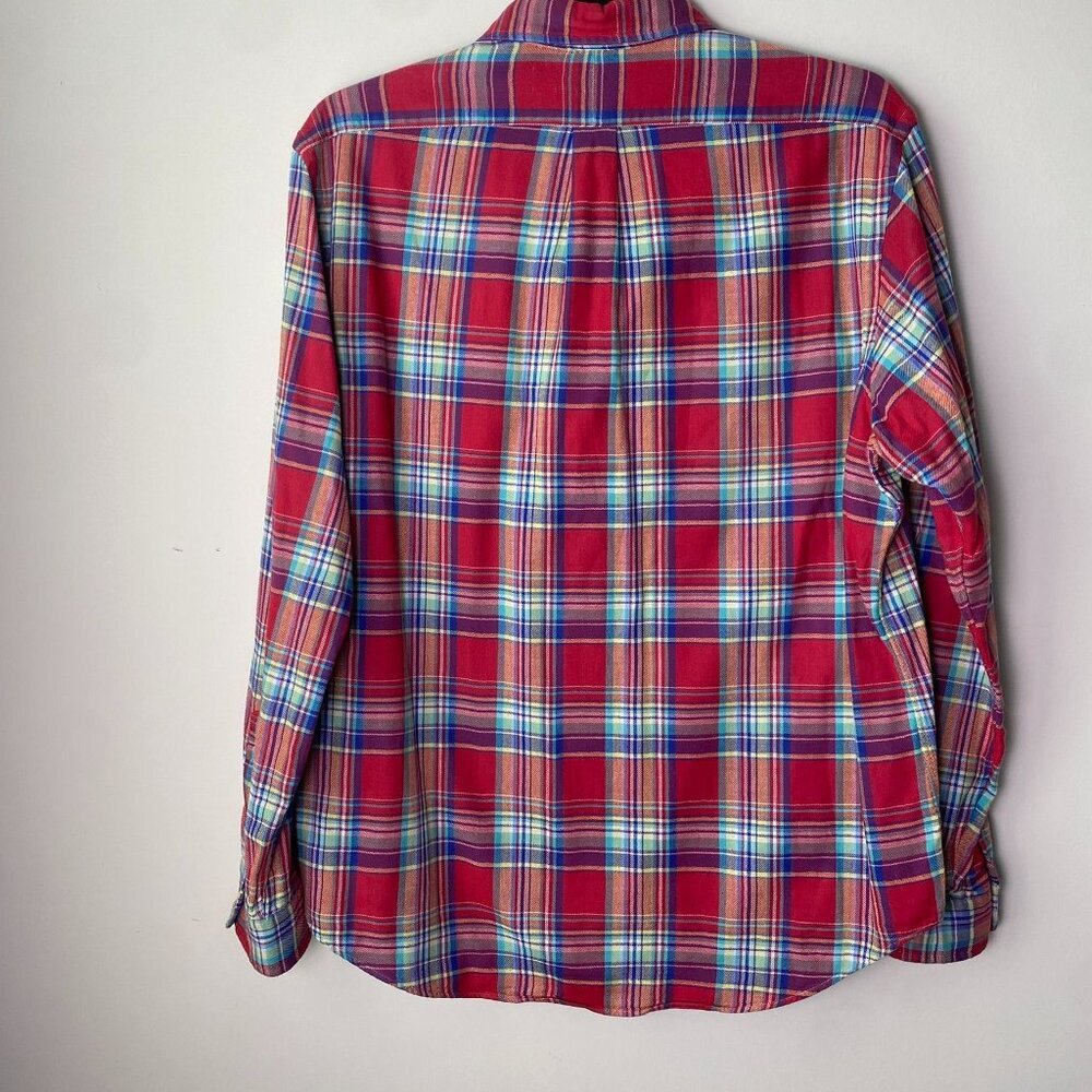 Ralph Lauren Mens XL Plaid Button-Down Shirt 100% Cotton Long Sleeve Classic Fit - Picture 4 of 5